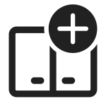 Dual Screen Add SVG Icon